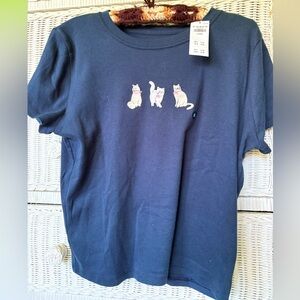Hollister cat baby tee